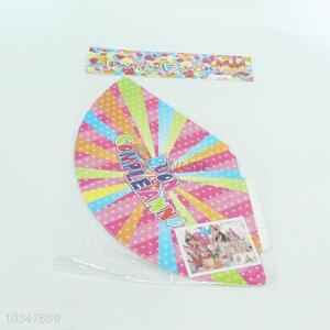 Good quality printed paper party caps 21cm 6pcs