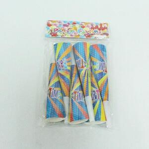 Low price 6pcs paper party bugle