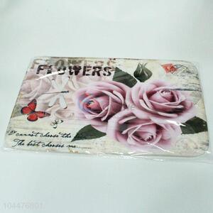 Hot sale flower printing floor mat