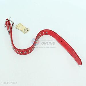 Direct factory wholesale pu dog collar with rivet