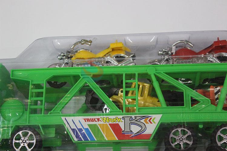 Fashion design plastic toy truck&car set