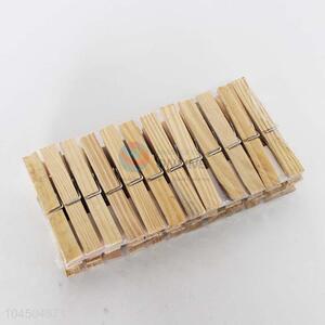 Cheap wholesale 24pcs wooden clothes pegs