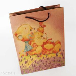 Promotional custom bear printed reusable gift bag