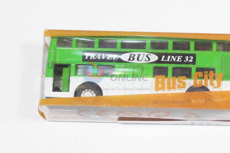 Wholesale cheap 12pcs double-deck bus toy