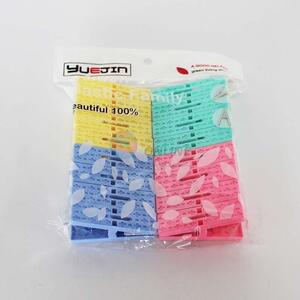 Best low price blue/yellow/red 16pcs clothes pegs