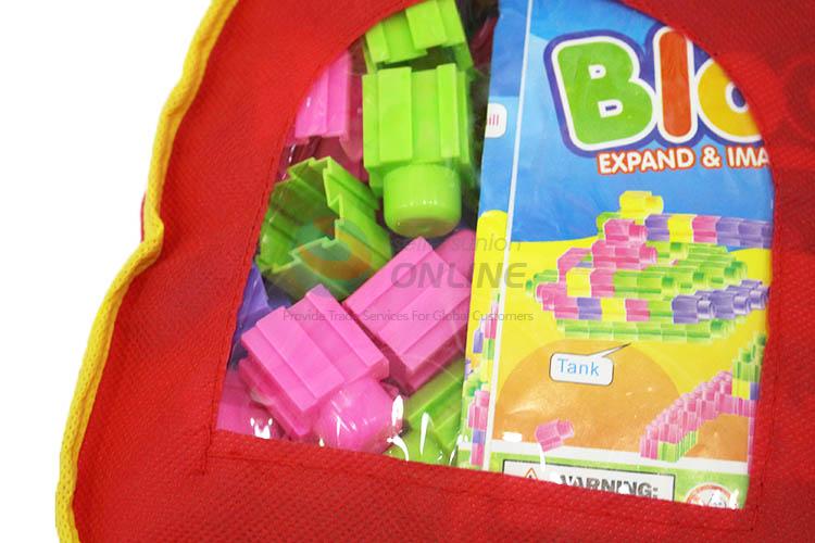 Creative Design 80 Pieces Plastic Building Block With Reusable Bag