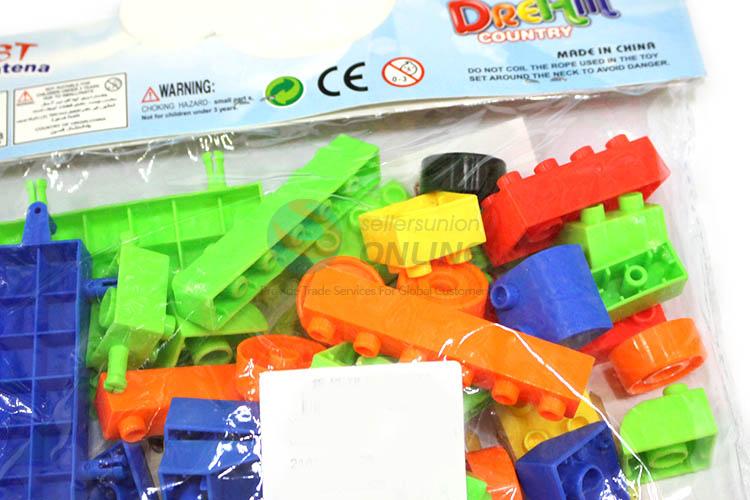 Best Quality 58 Pieces Plastic Building Block Funny DIY Toy