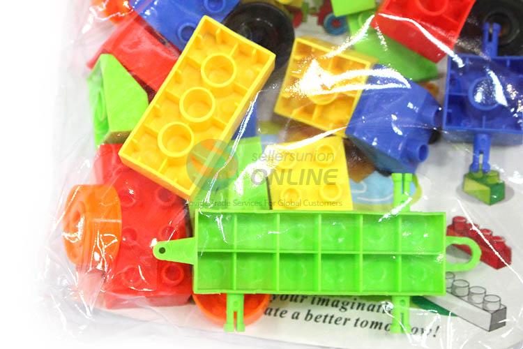 Cheap Colorful 23 Pieces Plastic Building Block Creative Educational Toy