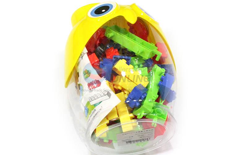 Best Quality 108 Pieces Plastic Building Block With Owl Shape Barrel