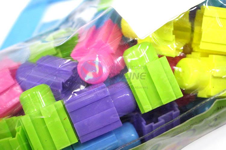 Fashion Educational Toy 60 Pieces Colorful Plastic Building Blocks