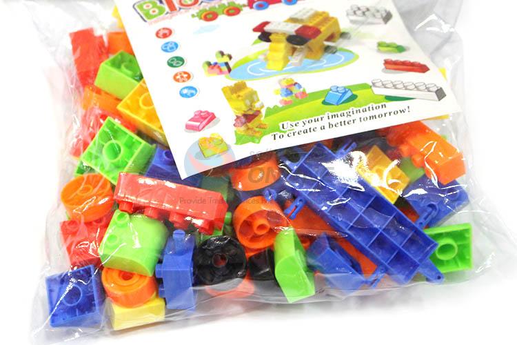 Best Quality 81 Pieces Colorful Plastic Building Block Kids Educational Toy