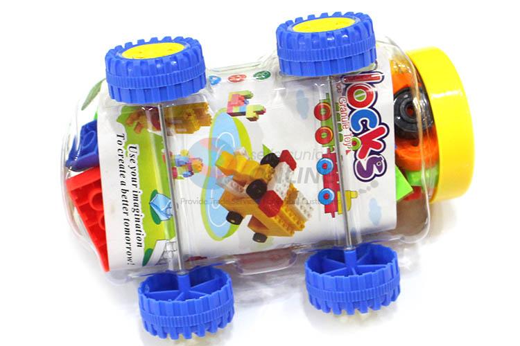 Best Sale Car Shape Barrel Packing 48 Pieces Building Blocks