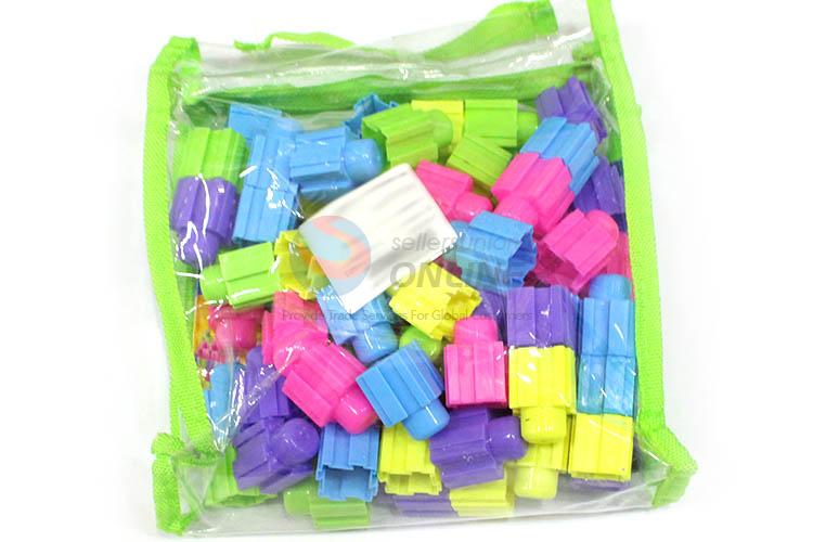 Popular Educational Toy 80 Pieces Plastic Building Block For Children