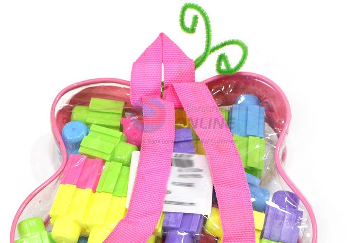 Newest Butterfly Shape Bag Packing 30 Pieces Building Blocks For Children