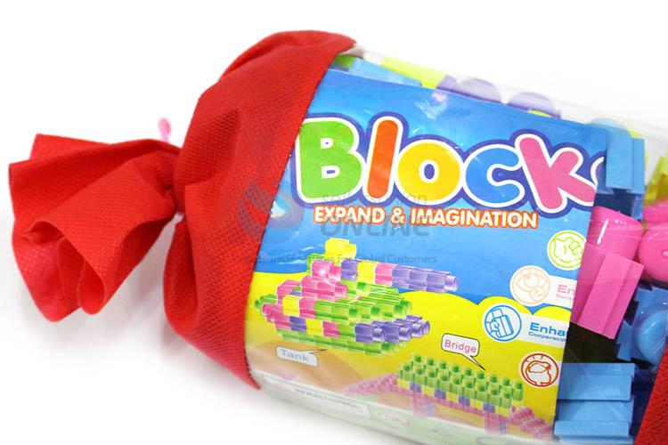 New Design 60 Pieces Educational Building Blocks With Candy Shape Bag