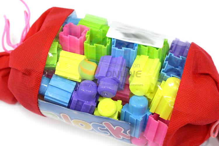 New Design 60 Pieces Educational Building Blocks With Candy Shape Bag