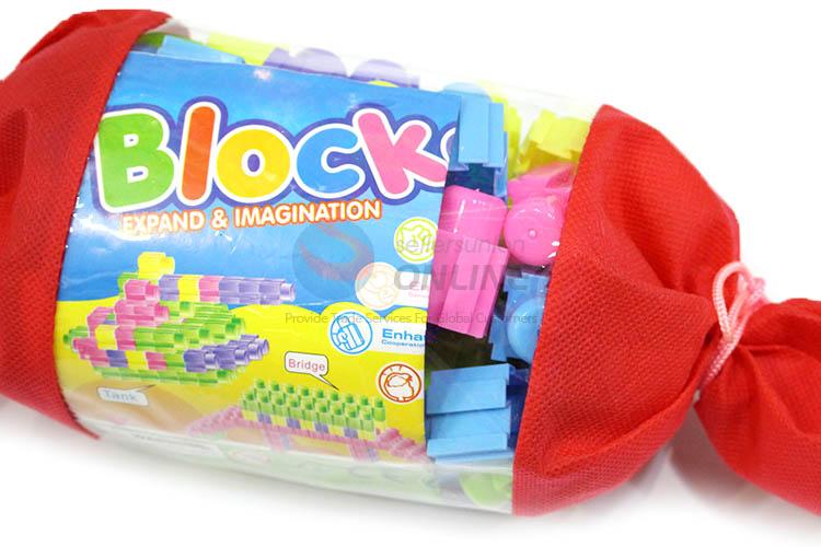 New Design 60 Pieces Educational Building Blocks With Candy Shape Bag