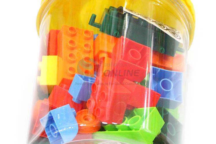 Newest Plastic Barrel Packing 52 Pieces Educational Building Block