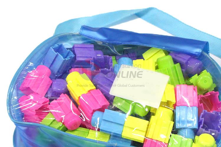 High Quality 70 Pieces Colorful Plastic Building Block Fancy Toy