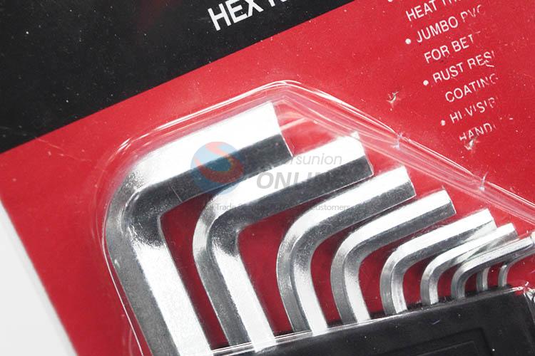 China manufacturer 9pcs hexagon key wrench set