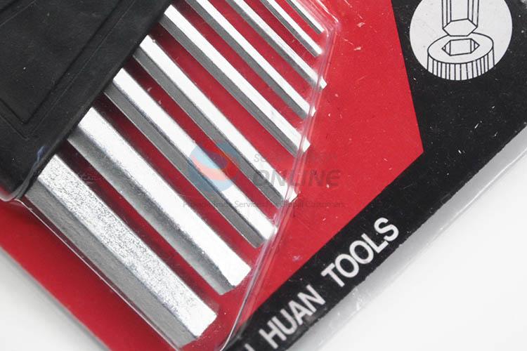 China manufacturer 9pcs hexagon key wrench set