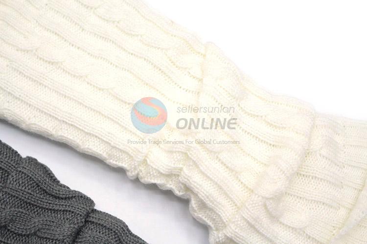 Fancy cheap knitted leg warmer foot warmer