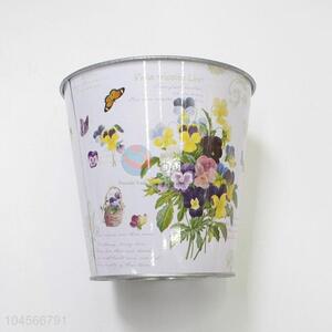 Popular promotional tinplate flower pot