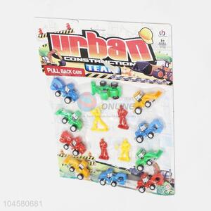 Best Selling Pull Back Cars Plastic Urban Construction Team