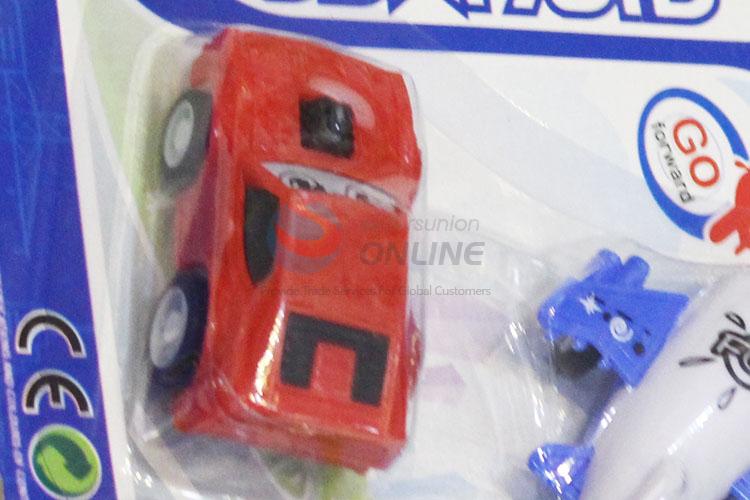 Latest Design Colorful Plastic Pull Back Mini Toy Car and Plane