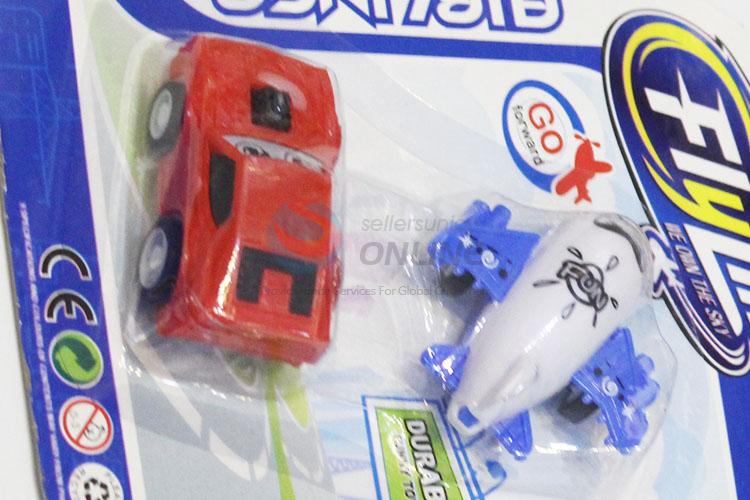 Latest Design Colorful Plastic Pull Back Mini Toy Car and Plane