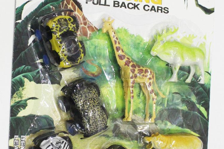 New Arrival Small Plastic Pull Back Car Toys and Animals