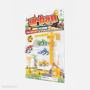 High Quality Plastic Urban Construction Team Pull Bacck Toy Vehicle