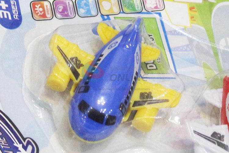 Kids Favor Cartoon Plastic Plane Model Toys with Low Price