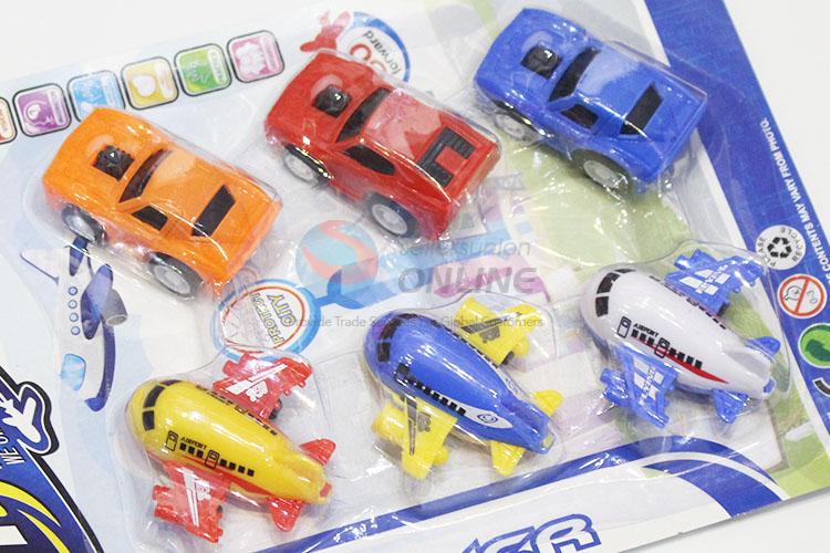 Factory Direct Colorful Plastic Pull Back Mini Toy Car and Plane