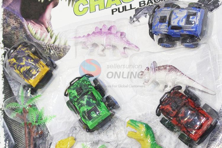 Promotional Gift Mini Toy Car Pull Back Vehicle and Dinosaur