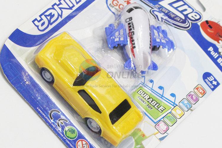 Promotional Gift Colorful Plastic Pull Back Mini Toy Car and Plane