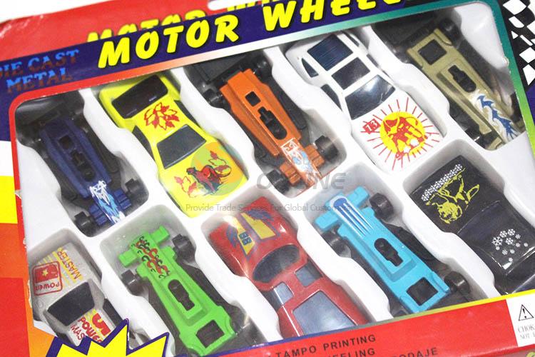 Newest Colorful Sports Car Equation Vehicle 10 Pieces Toy Set