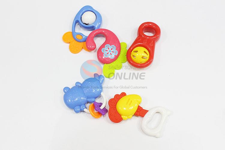 Cute Design Plastic Fun Baby Rattle Toys in Big Feeding-bottle