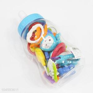 Wholesale Simple Plastic Fun Baby Rattle Toys in Big Feeding-bottle