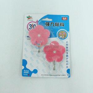 Cheap Flower Shape Wall Hook Plastic Sticky Hook