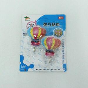 Wholesale 2 Pieces Colorful Wall Hook Plastic Sticky Hook