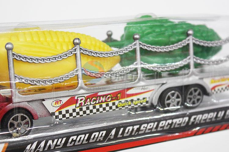 Factory Direct SupplyPlastic Inertial Truck Model Vehicle Toys with Corn and Green Pepper