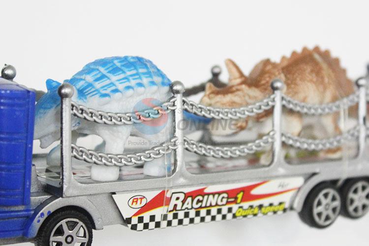 Hot Sales New StylePlastic Inertial Truck Model Vehicle Toys with Dinosaur