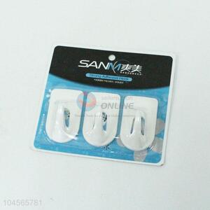 White plastic hooks adhesive plastic sticky hook