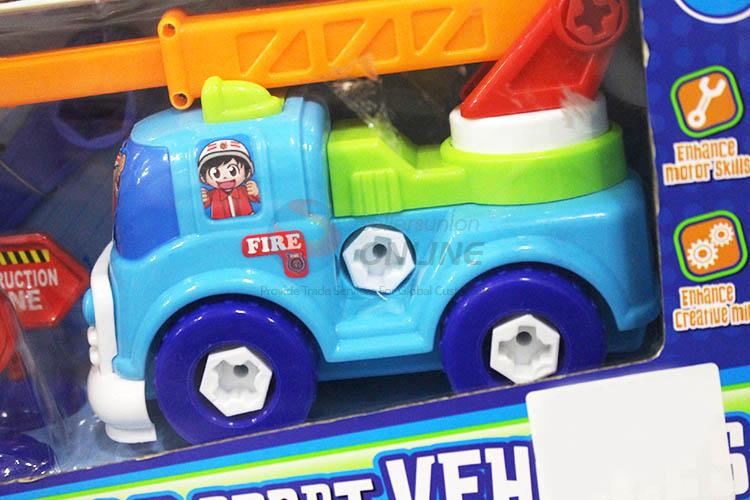 Cartoon Design Fire Fighting Truck Demountable Toy Car