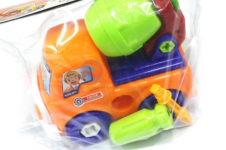 Good Sale Cartoon Mixer Truck Children DIY Toy Car