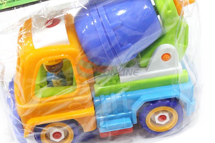 Cartoon Design Demountable Toy Car Plastic Mixer Truck