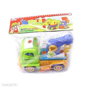 Best Quality Plastic DIY Truck Cartoon Crane Toy Car