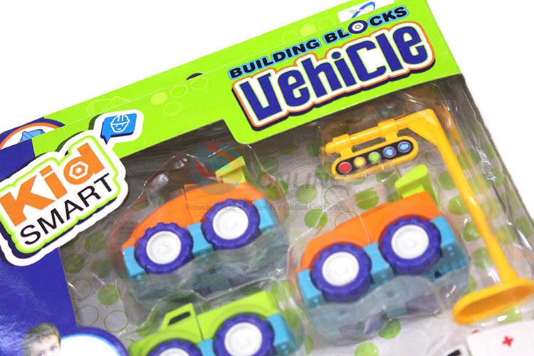 Custom DIY Toy Cartoon Compages Vehicle Set For Children