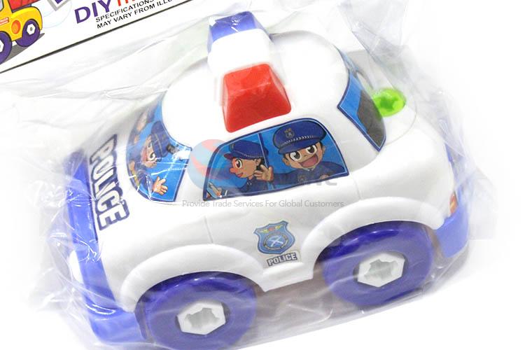 Popular Colorful DIY Truck Plastic DIY Police Car